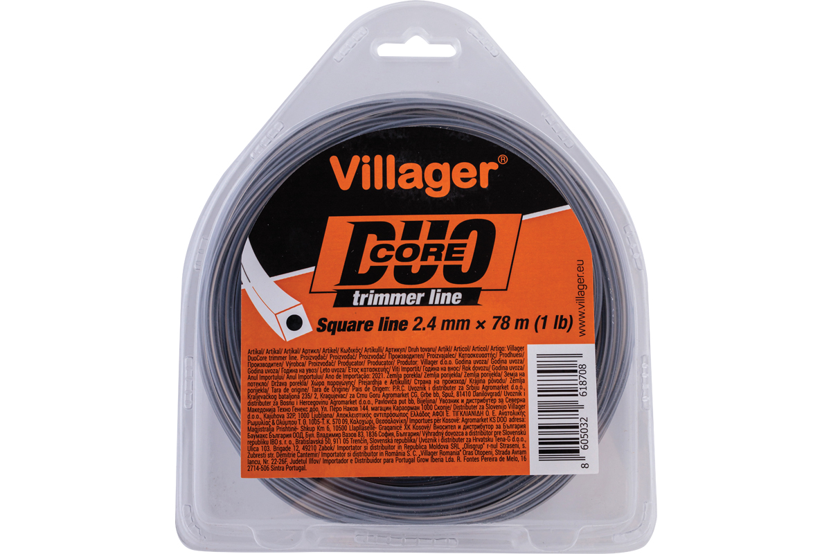 FIO DE NYLON QUADRADO DUO CORE 3,0 mm X 260 m